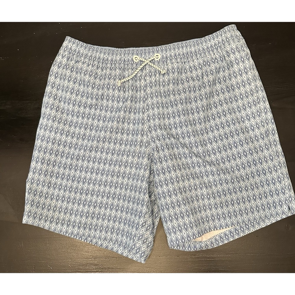 Bonobos Shorts Mens Small Blue Swim Trunks 7 Inch Inseam Mesh Lined Quick Dry